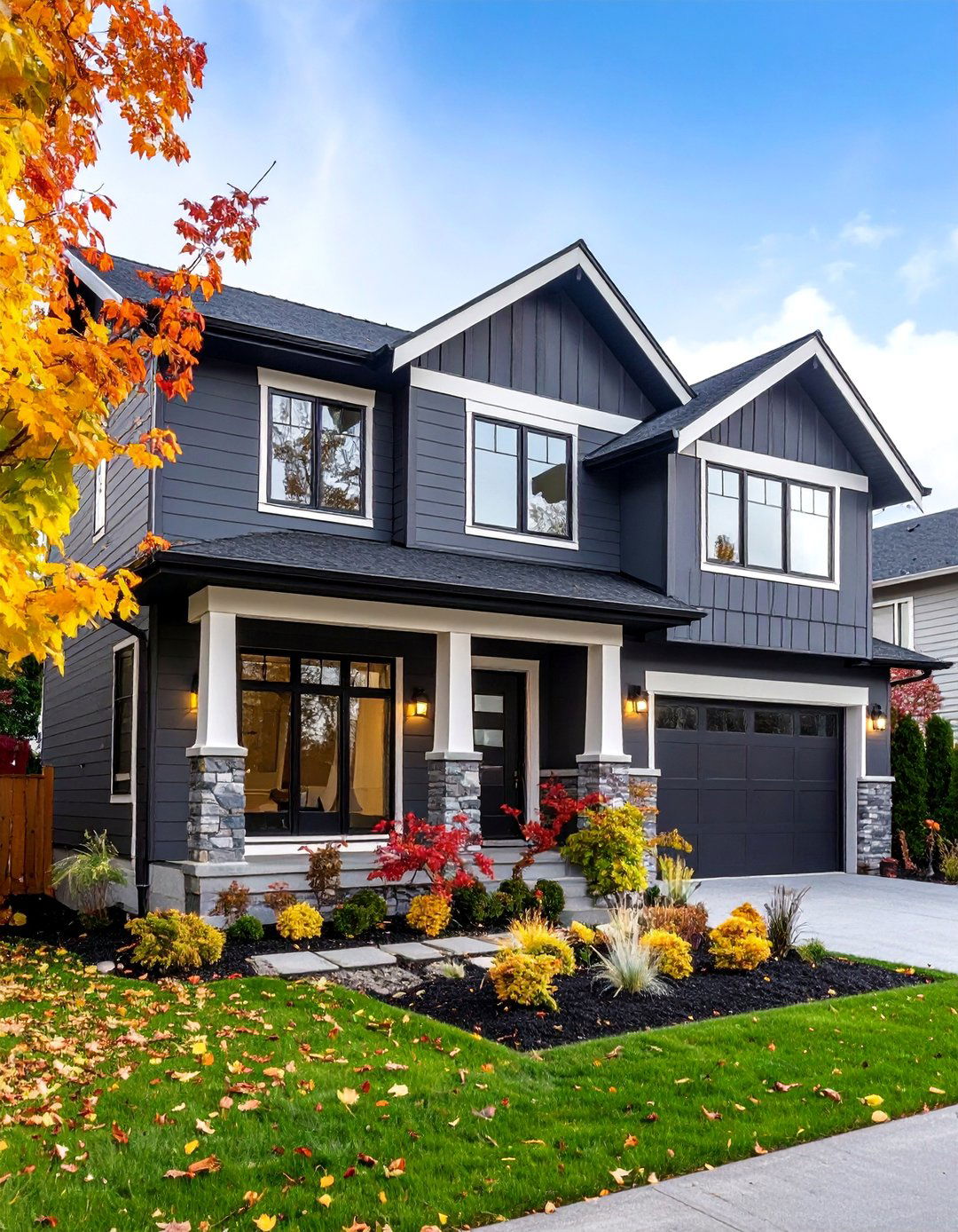 Dark Grey Fiber Cement Siding - 25 Dark Grey House Exterior Ideas