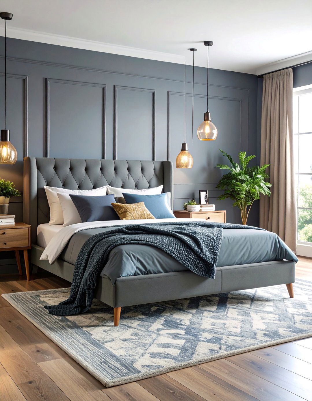 Dark Grey Maximalist Expression - 25 Dark Grey Bedroom Ideas