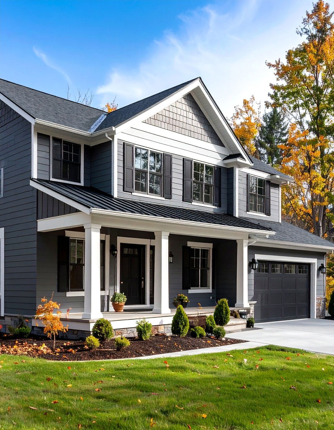 Dark Grey Vinyl Siding Ranch - 25 Dark Grey House Exterior Ideas