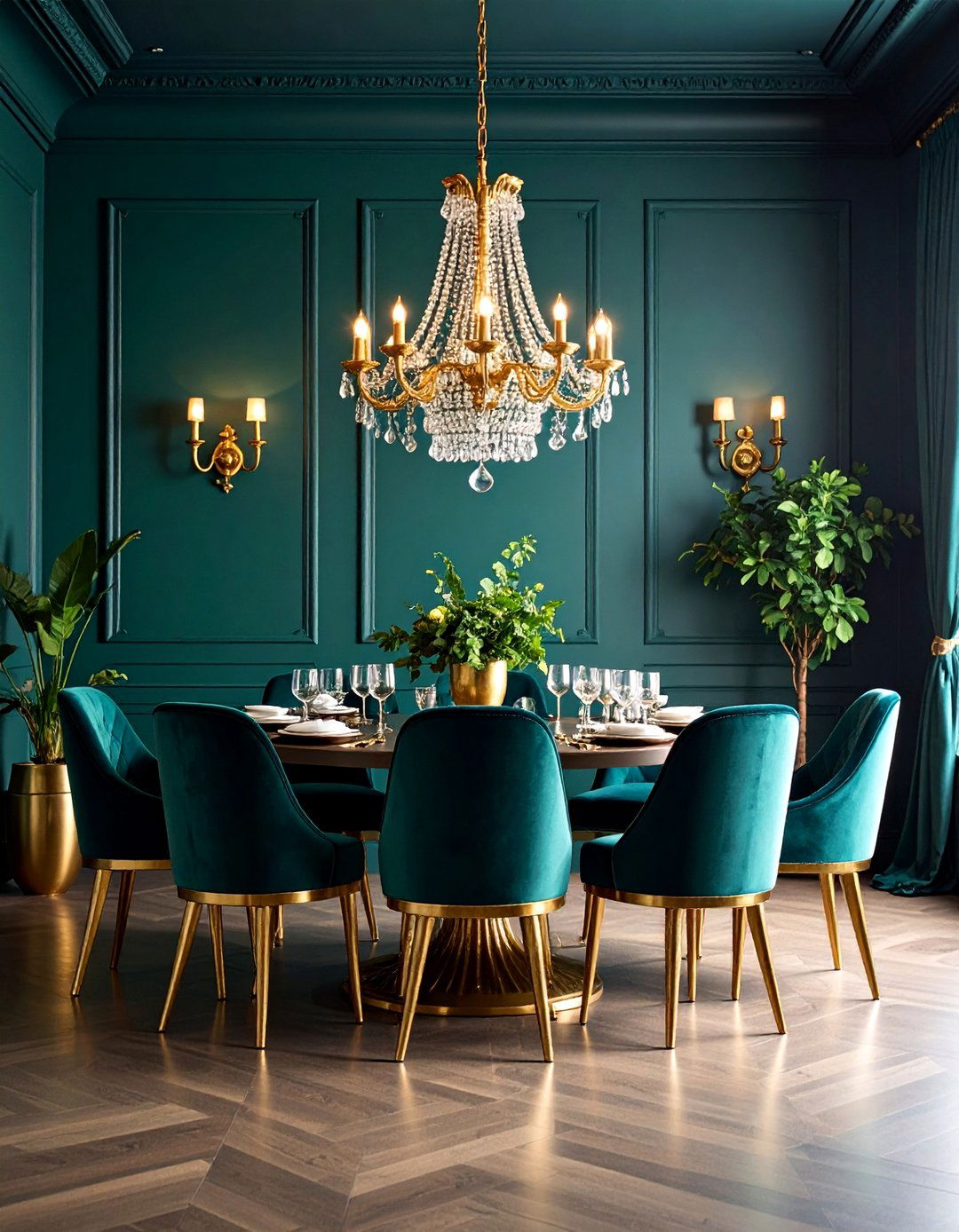 Dark Moody Elegance Formal Dining Room - 25 Formal Dining Room Ideas