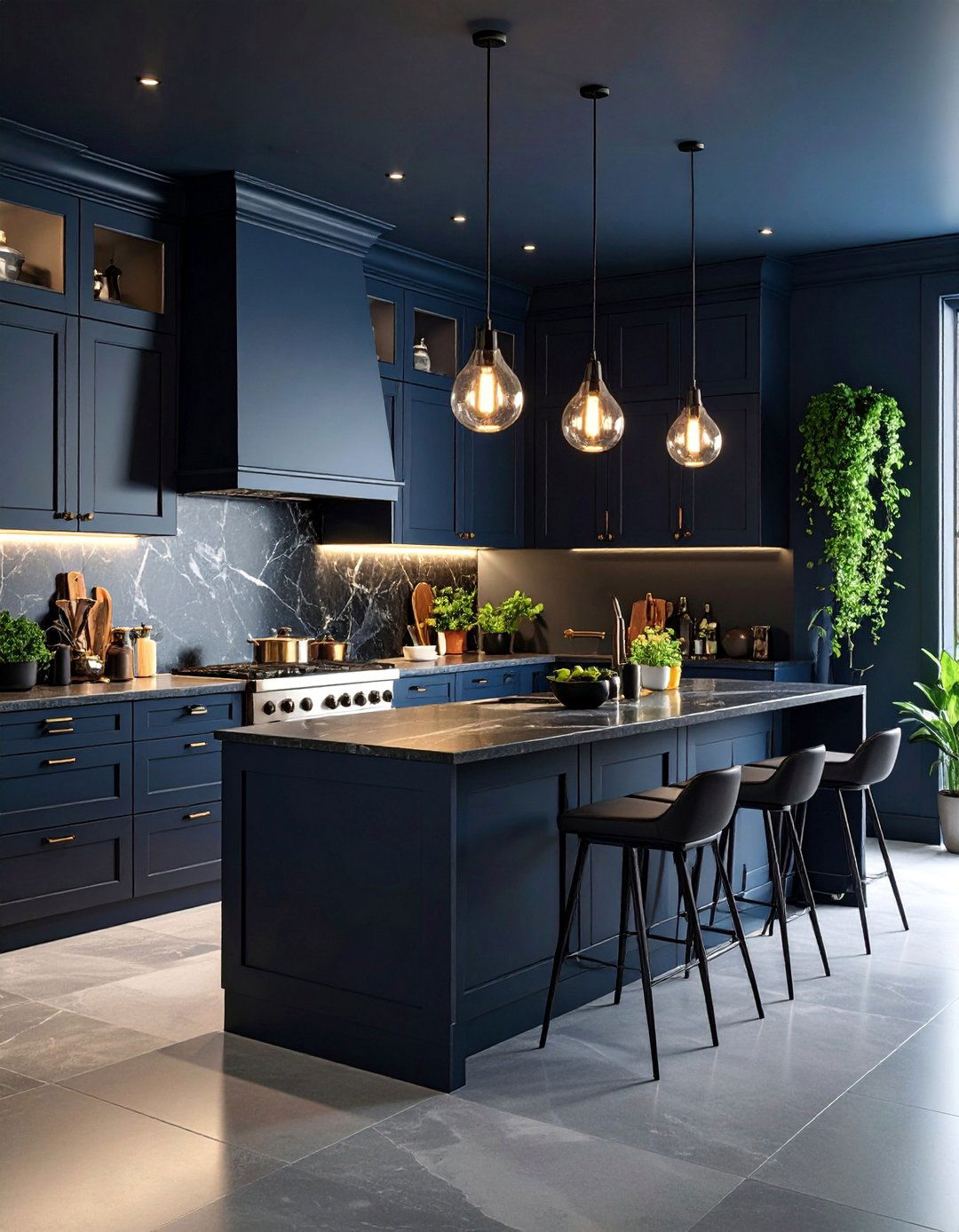 Dark Moody Kitchen Design with Bold Character - 25 Kitchen Design Ideas