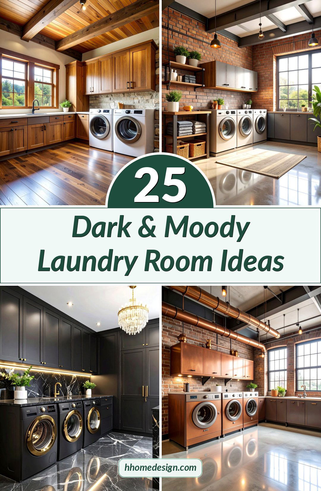 25 Dark & Moody Laundry Room Ideas