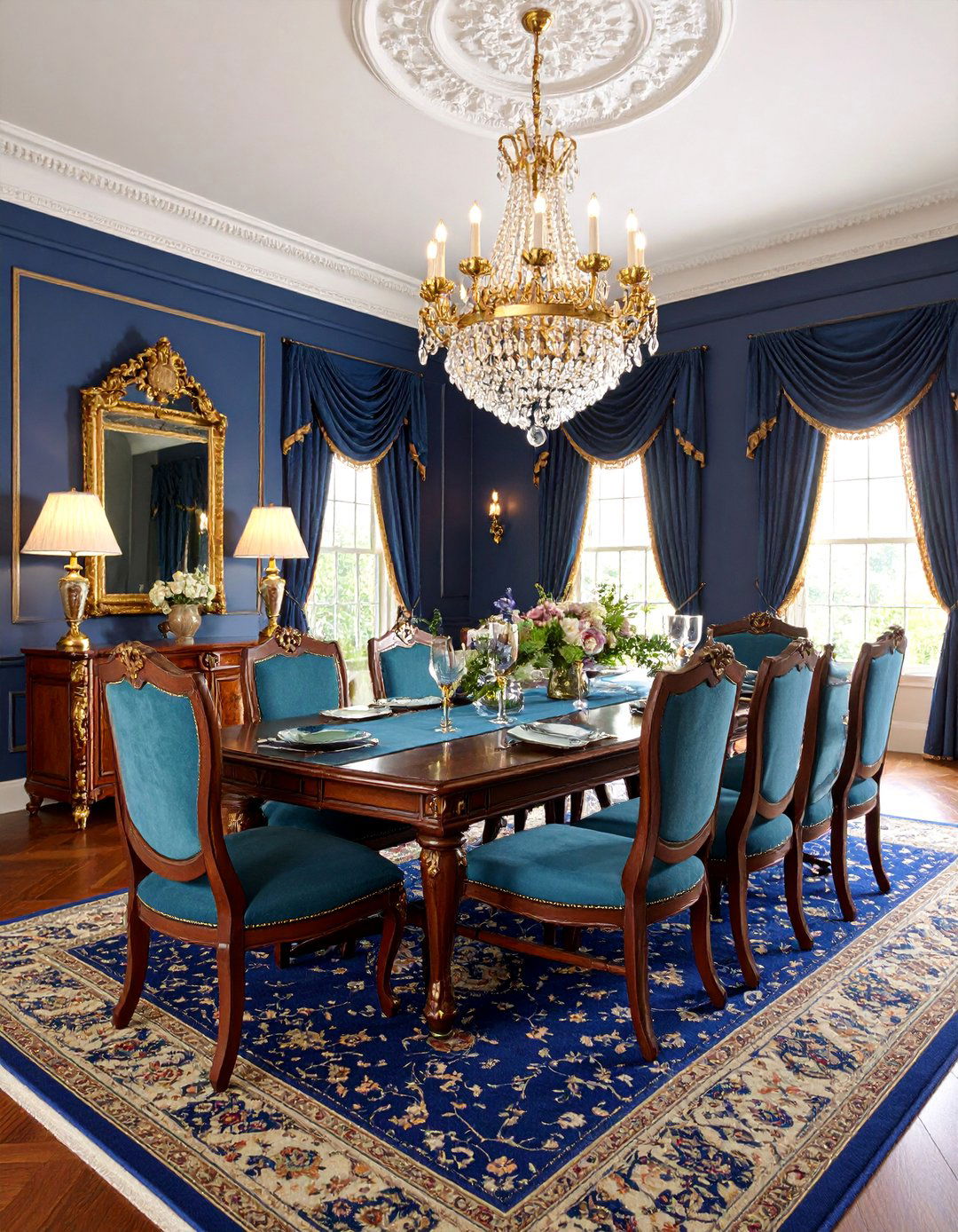 Dark Traditional Masculine Dining Room - 25 masculine dining room ideas
