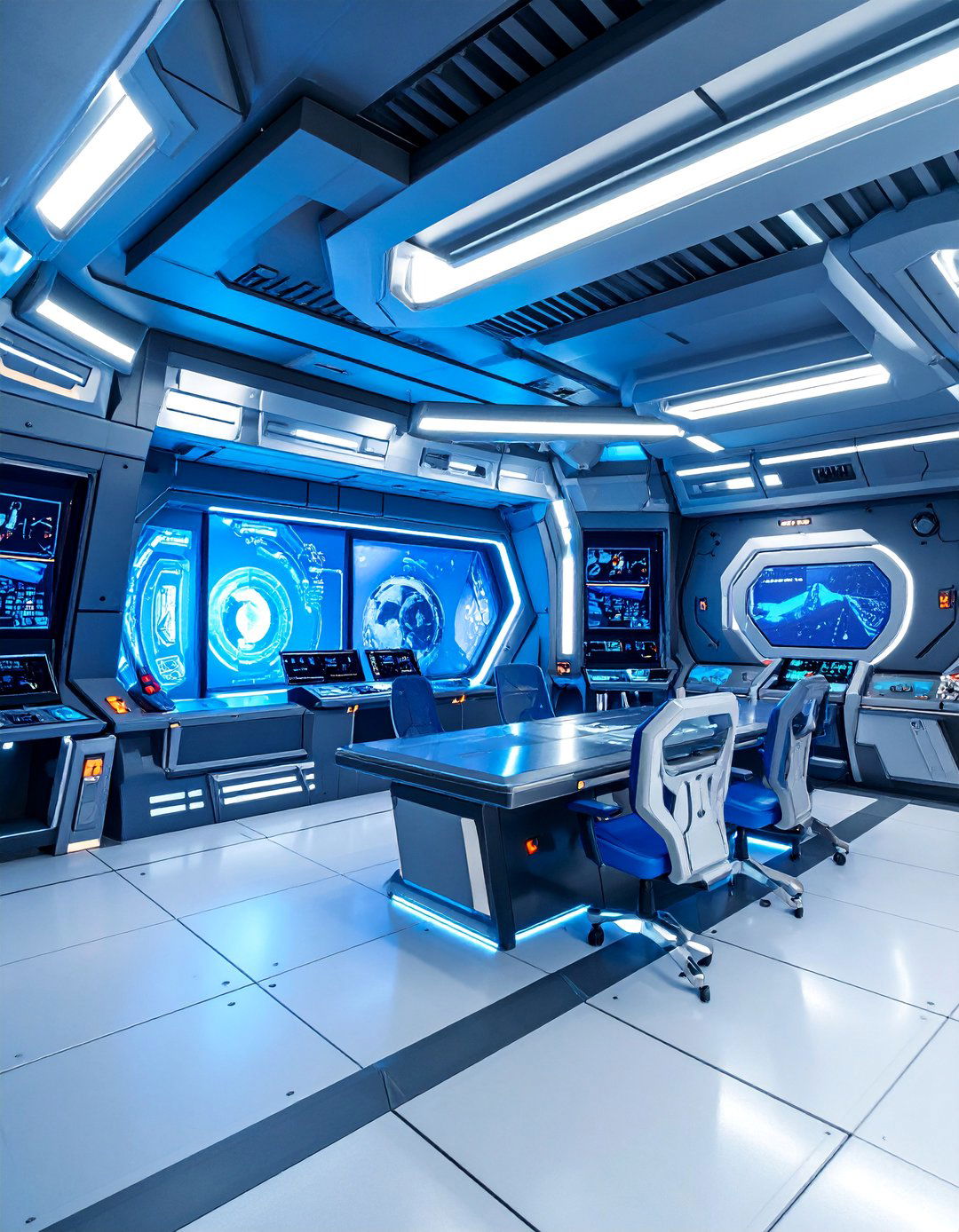 Death Star Command Center with Industrial Lighting - 25 Star Wars Man Cave Ideas