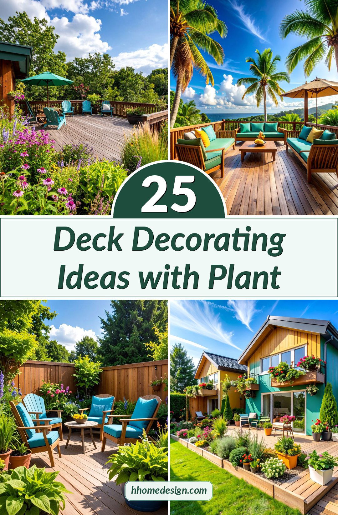 25 Deck Decorating Ideas with Plant