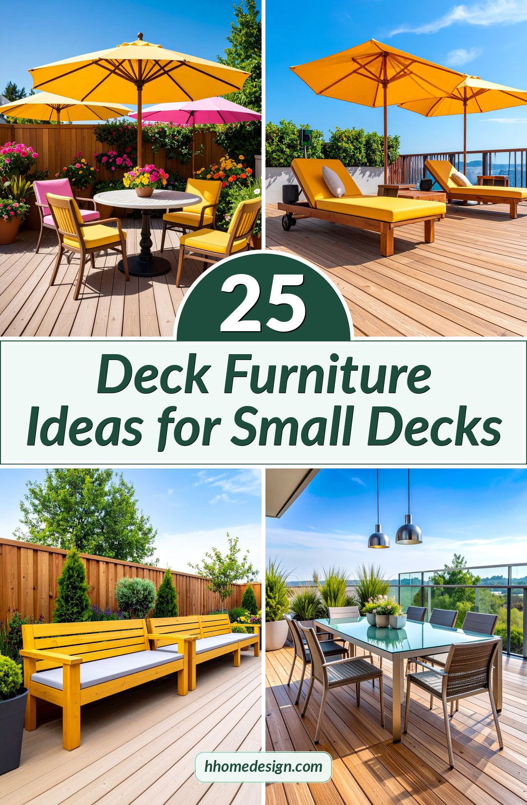 25 Deck Furniture Ideas for Small Decks