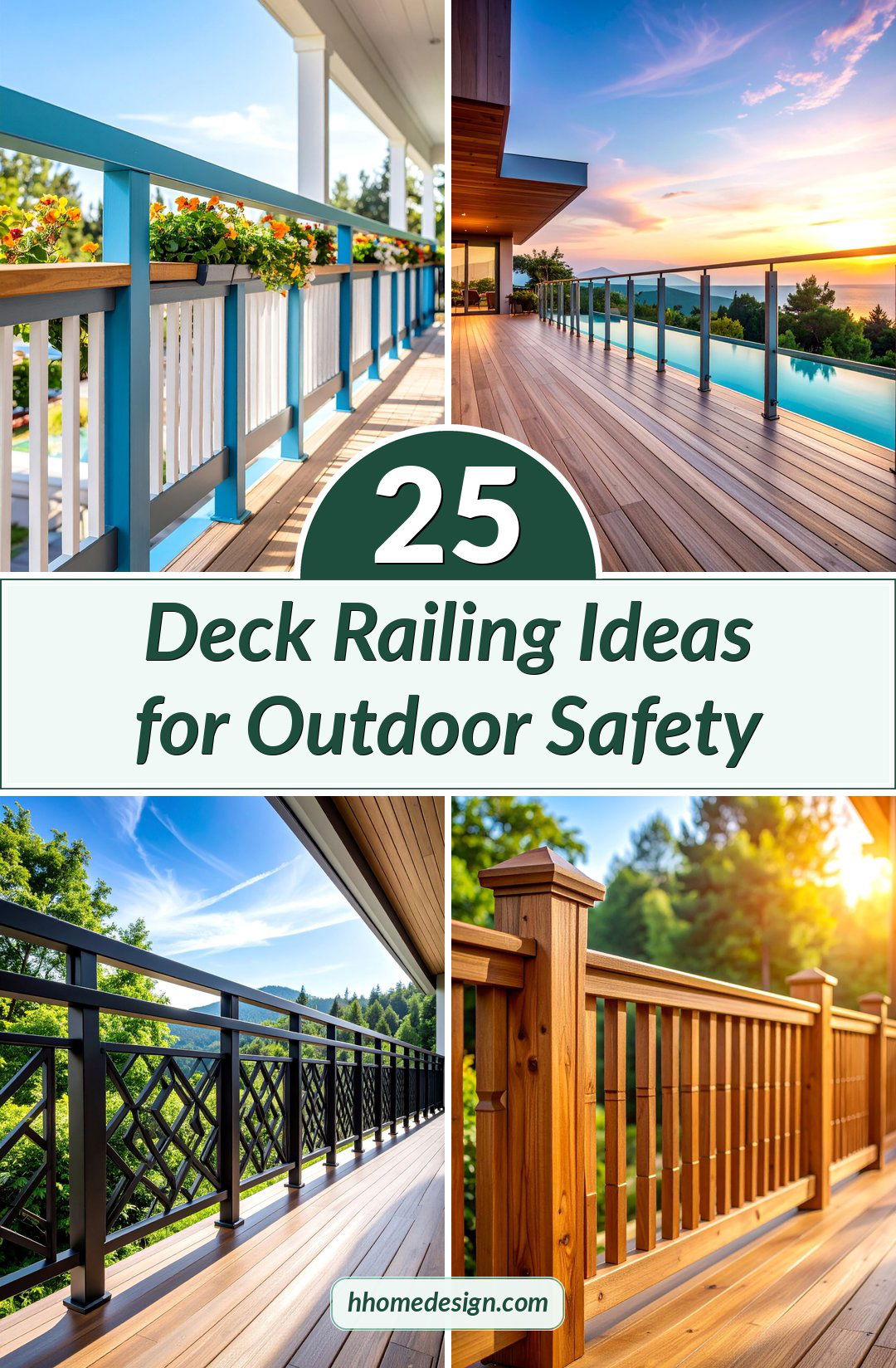 25 Deck Railing Ideas for Outdoor Safety