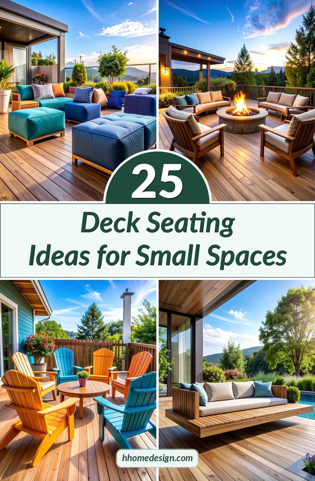 25 Deck Seating Ideas for Small Spaces