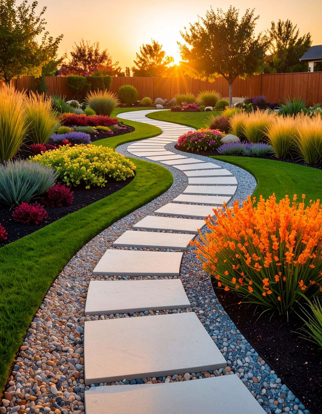 Decomposed Granite Pathway System - 25 Desert Landscape Ideas