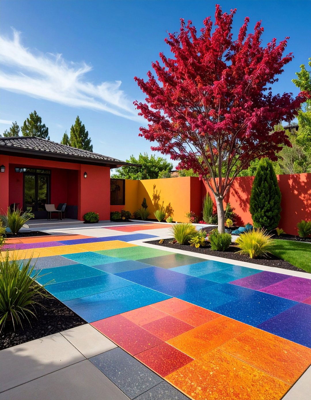 Decorative Concrete with Color Hardener - 25 Types of Concrete Floor Finishes