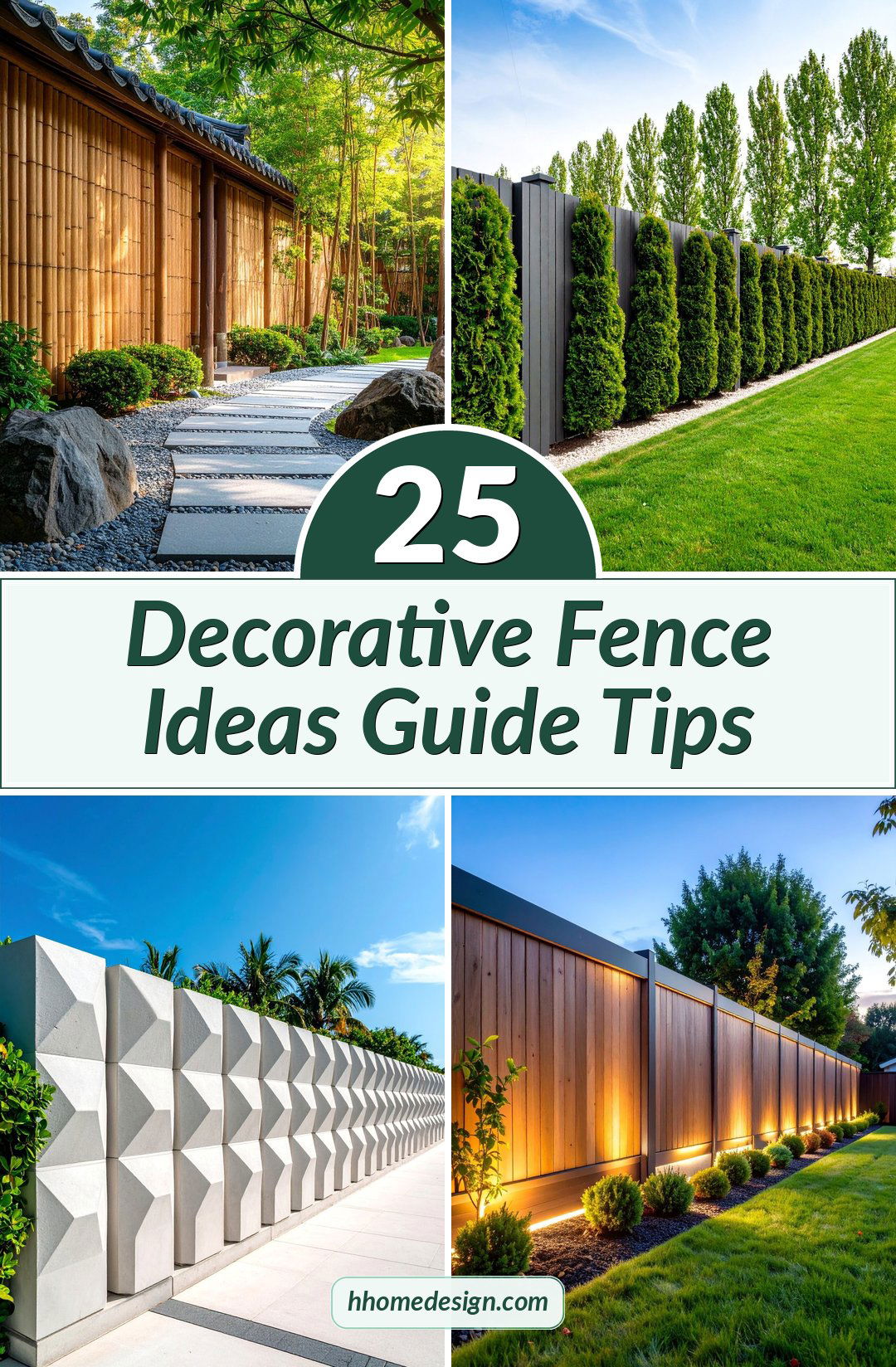 25 Decorative Fence Ideas Guide Tips