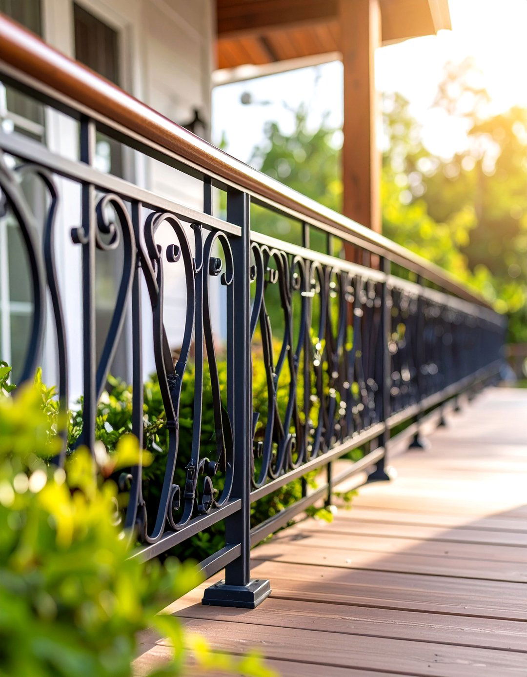 Decorative Metal Baluster Deck Railing - 25 Metal Deck Railing Ideas