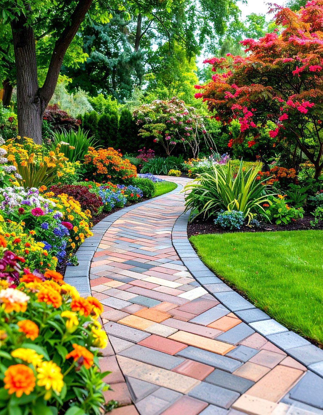 Decorative Paving Stone Edging - 25 Garden Edging Ideas