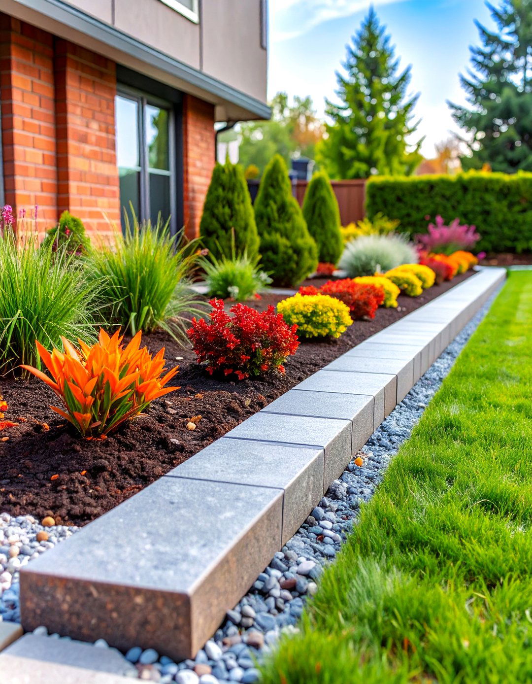 Decorative Resin Mulch Edging - 25 Mulch Edging Ideas