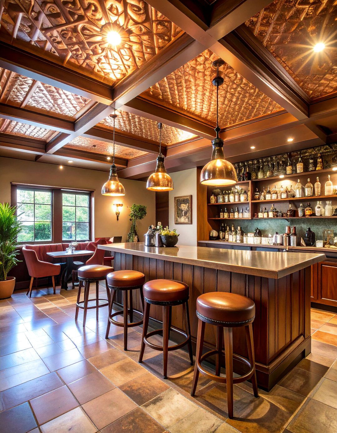 Decorative Tin Look Ceiling Tiles - 25 Basement Drop Ceiling Ideas
