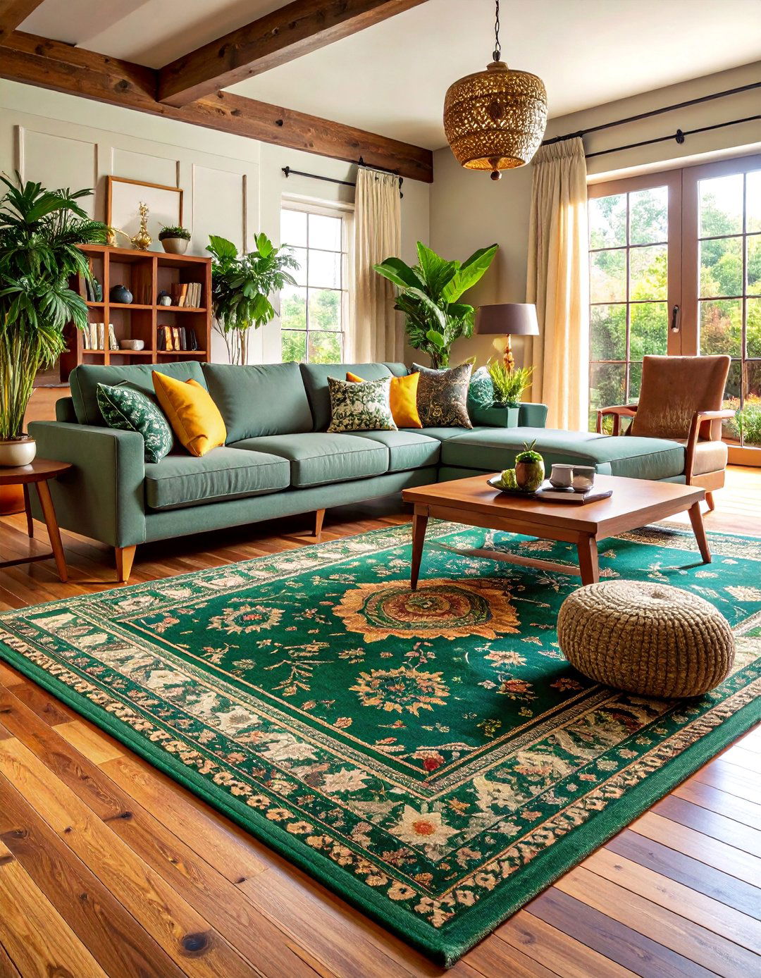 Deep Forest Green Nature Luxury - 25 what color rug goes with a grey couch