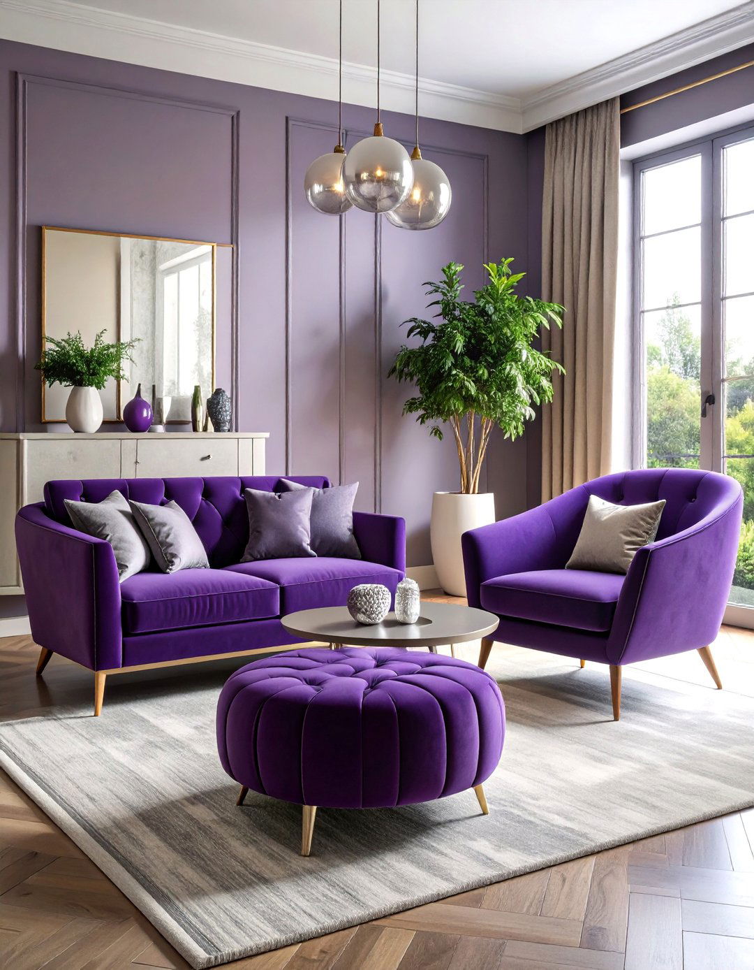 Deep Plum Accent Furniture Collection - 25 Ways to Decorate With Jewel Tones
