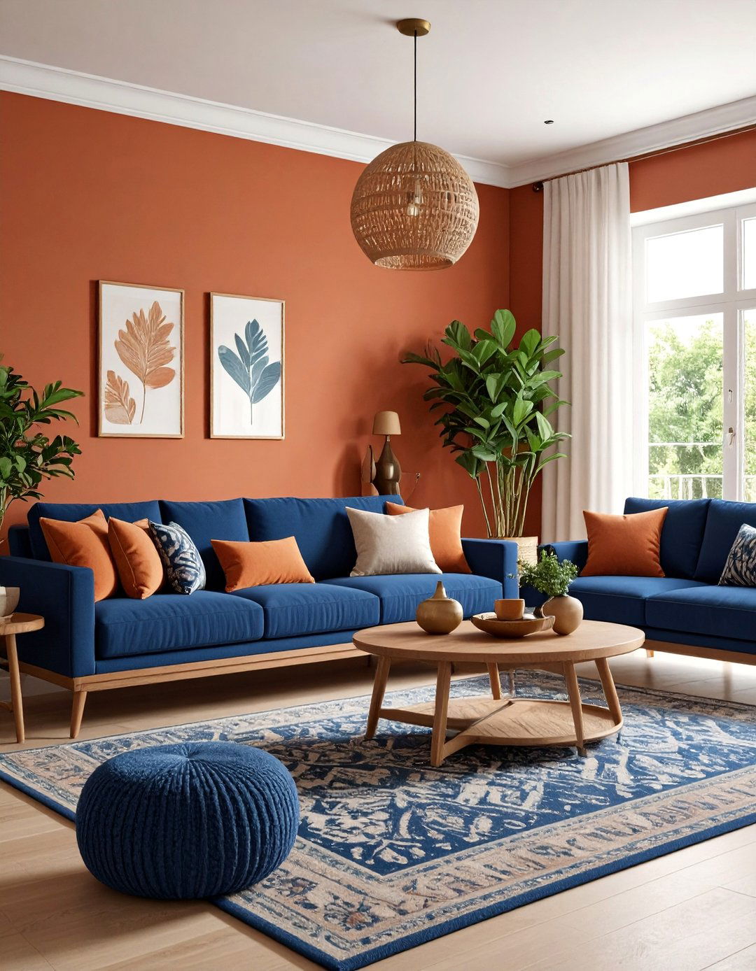 Deep Terracotta Accent Wall for Warm Sophistication - 25 Accent Wall Colors