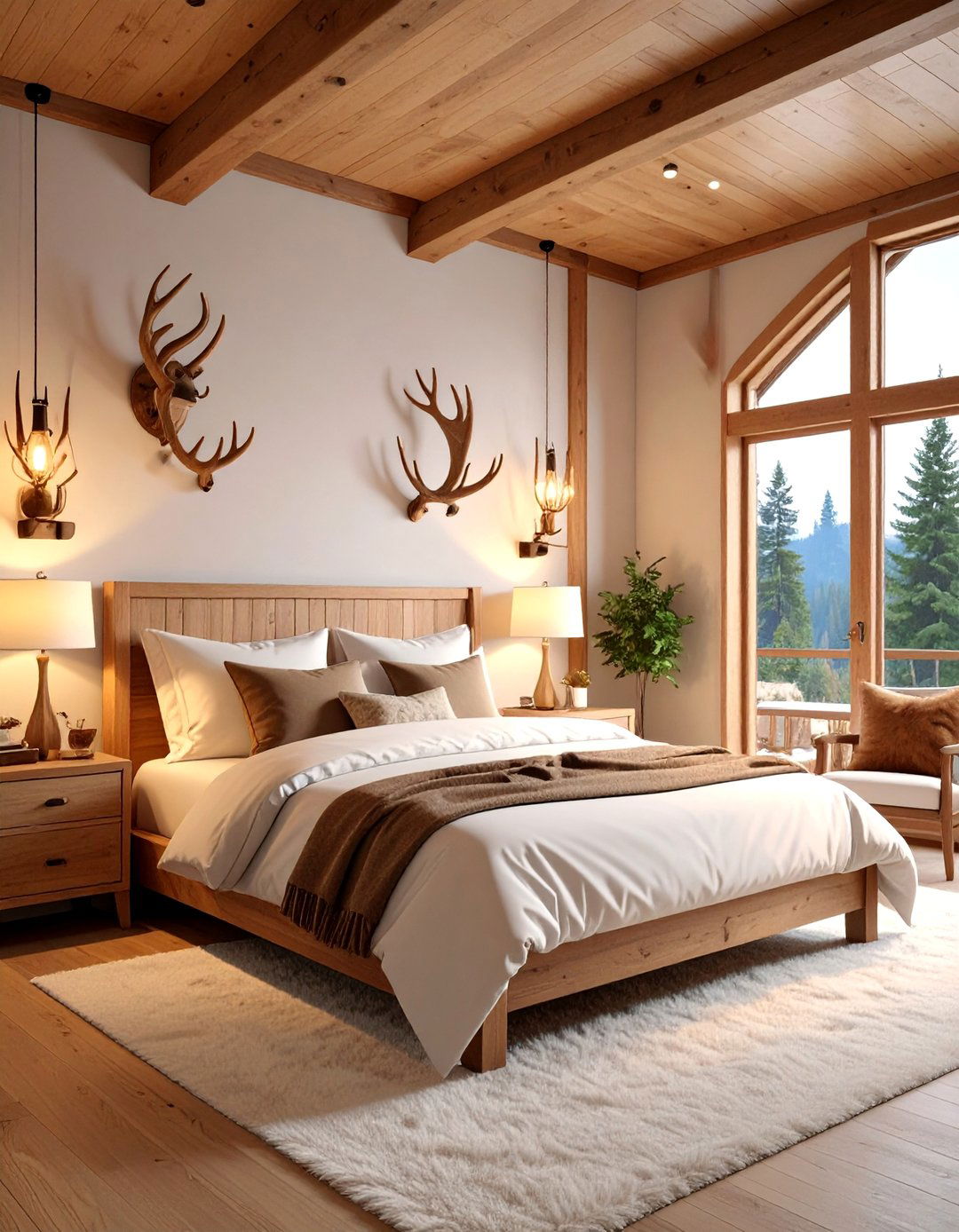Deer Hunting White tail Bedroom Sanctuary - 25 Hunting Bedroom Ideas