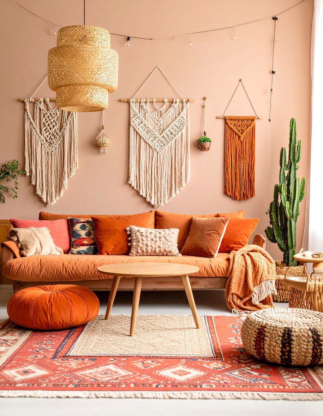Desert Boho Chic Theme - 25 Earthy Living Room Decor Ideas