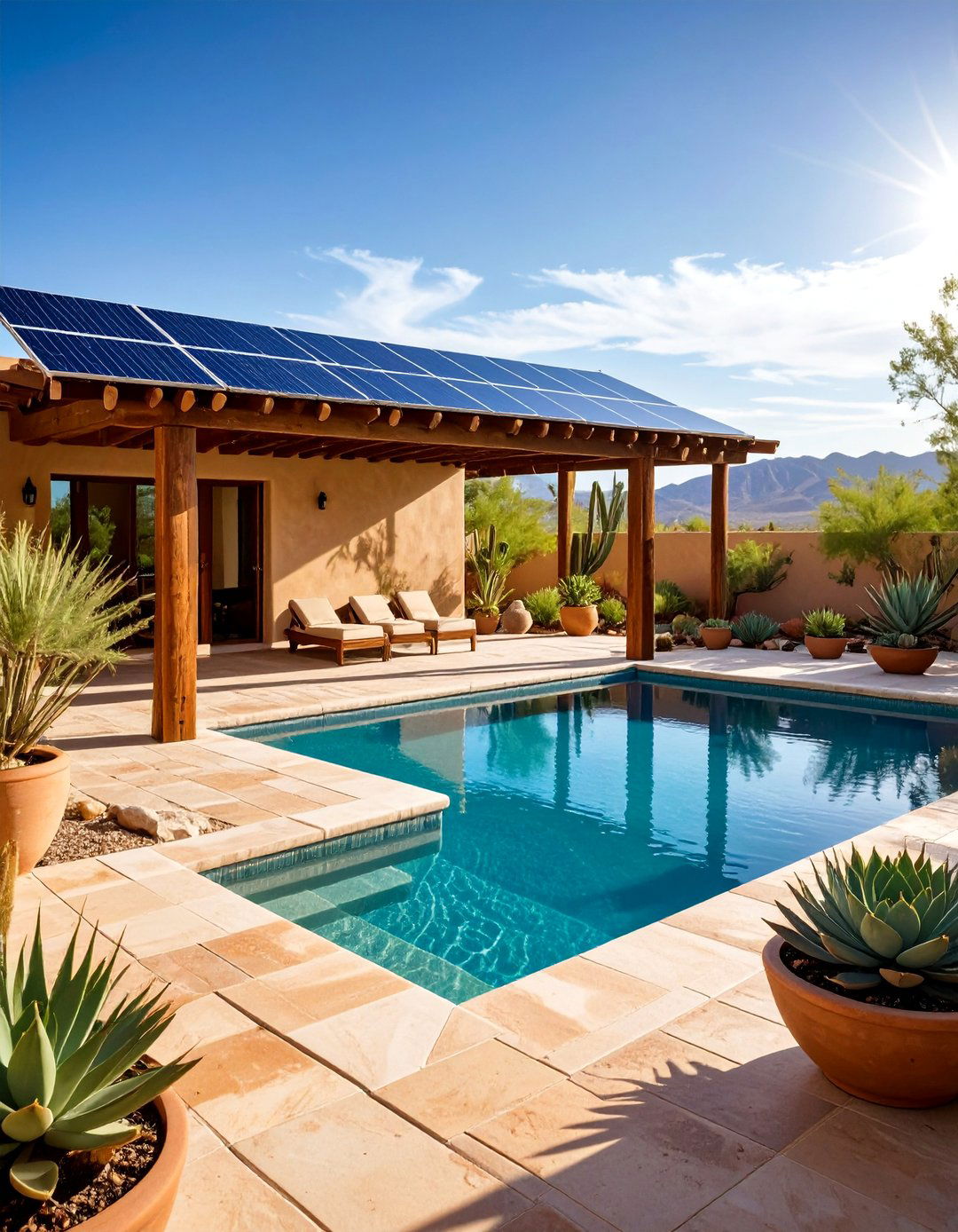 Desert Courtyard Plunge Pool - 25 Plunge Pool Ideas