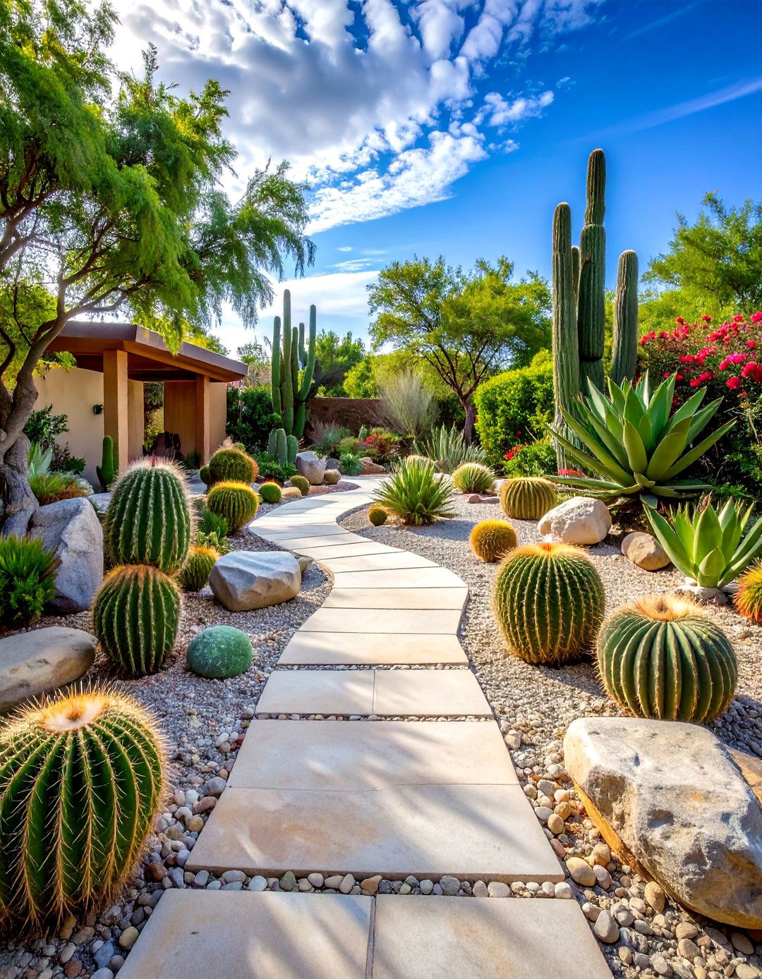 Desert Garden with Cacti and Succulent Collections - 25 Beautiful Gardens