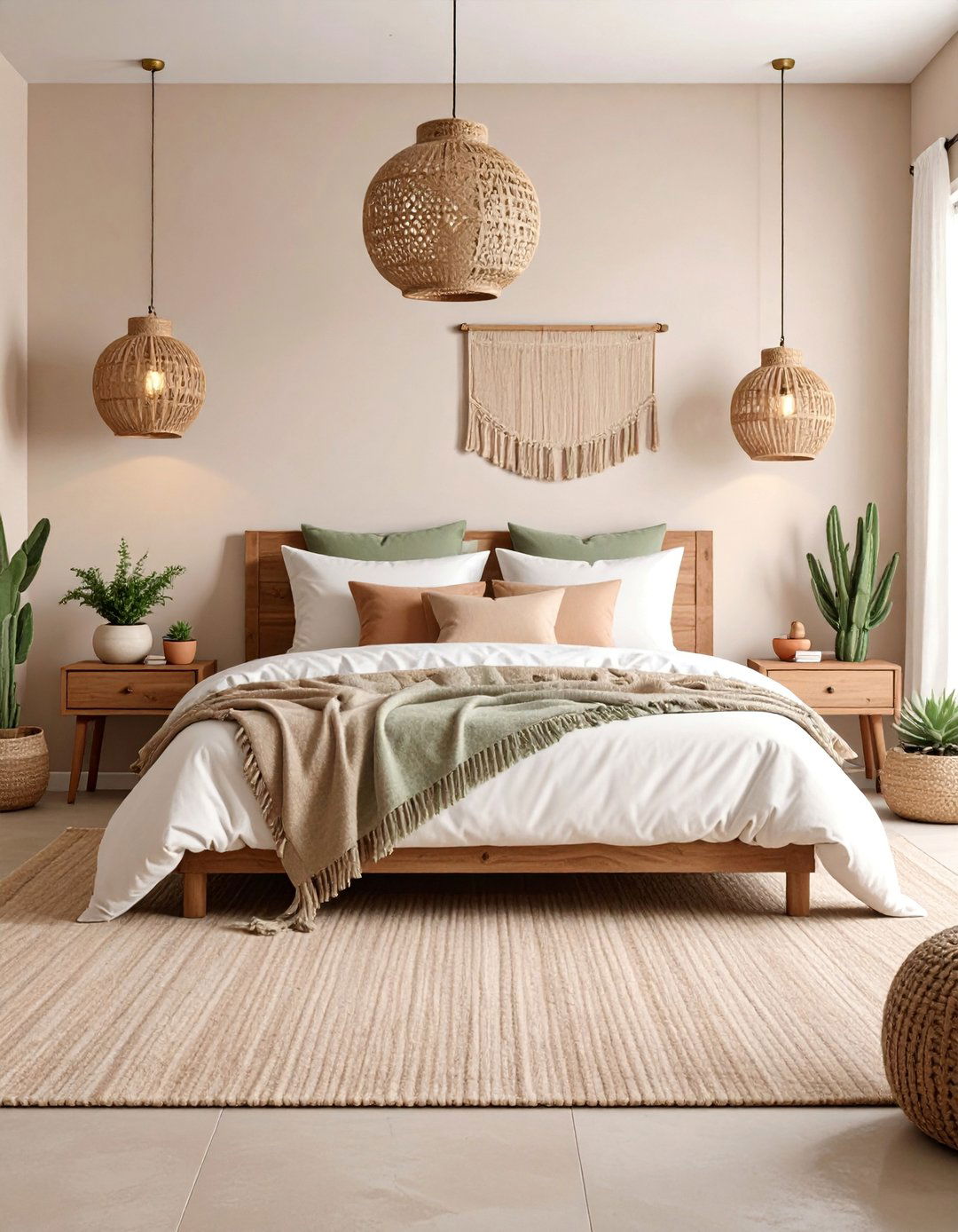 Desert Inspired Color Palette Bedroom - 25 Boho Decor Ideas