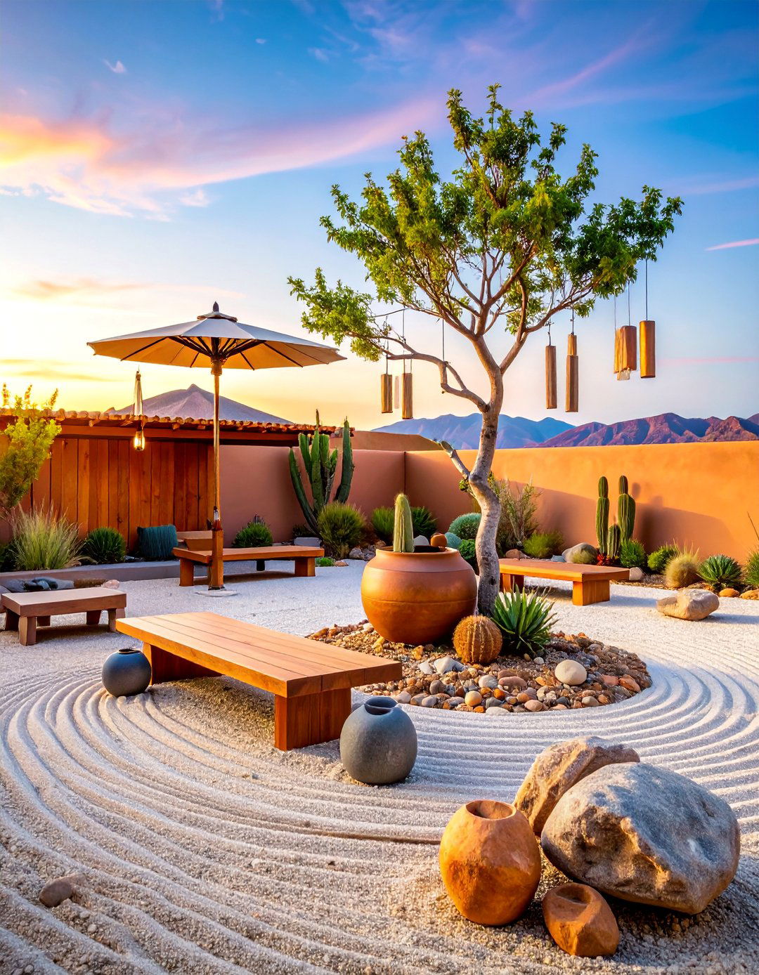 Desert Meditation Garden Retreat - 25 Desert Landscape Ideas