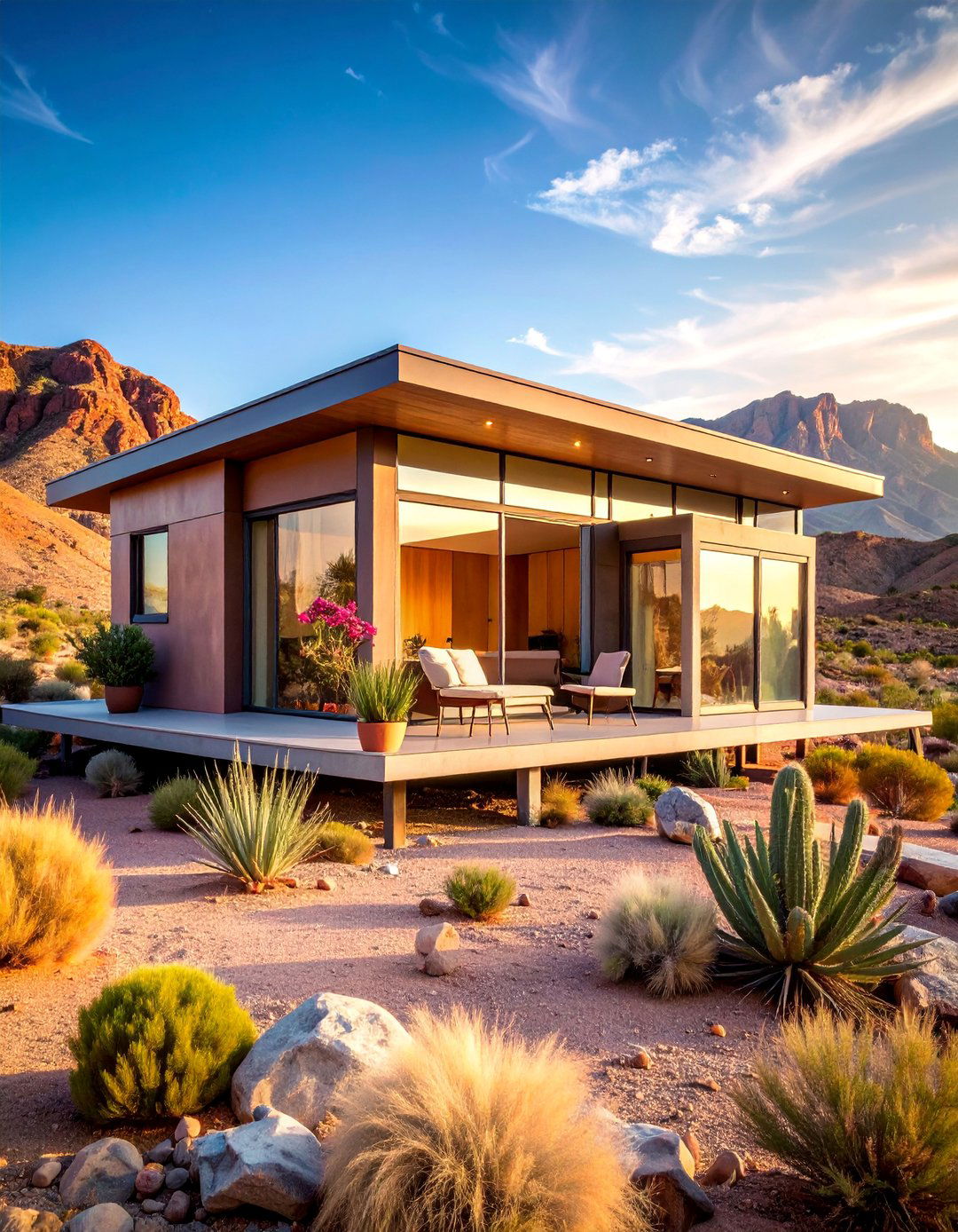 Desert Modern Tiny House with Passive Cooling - 25 Tiny House Design Ideas