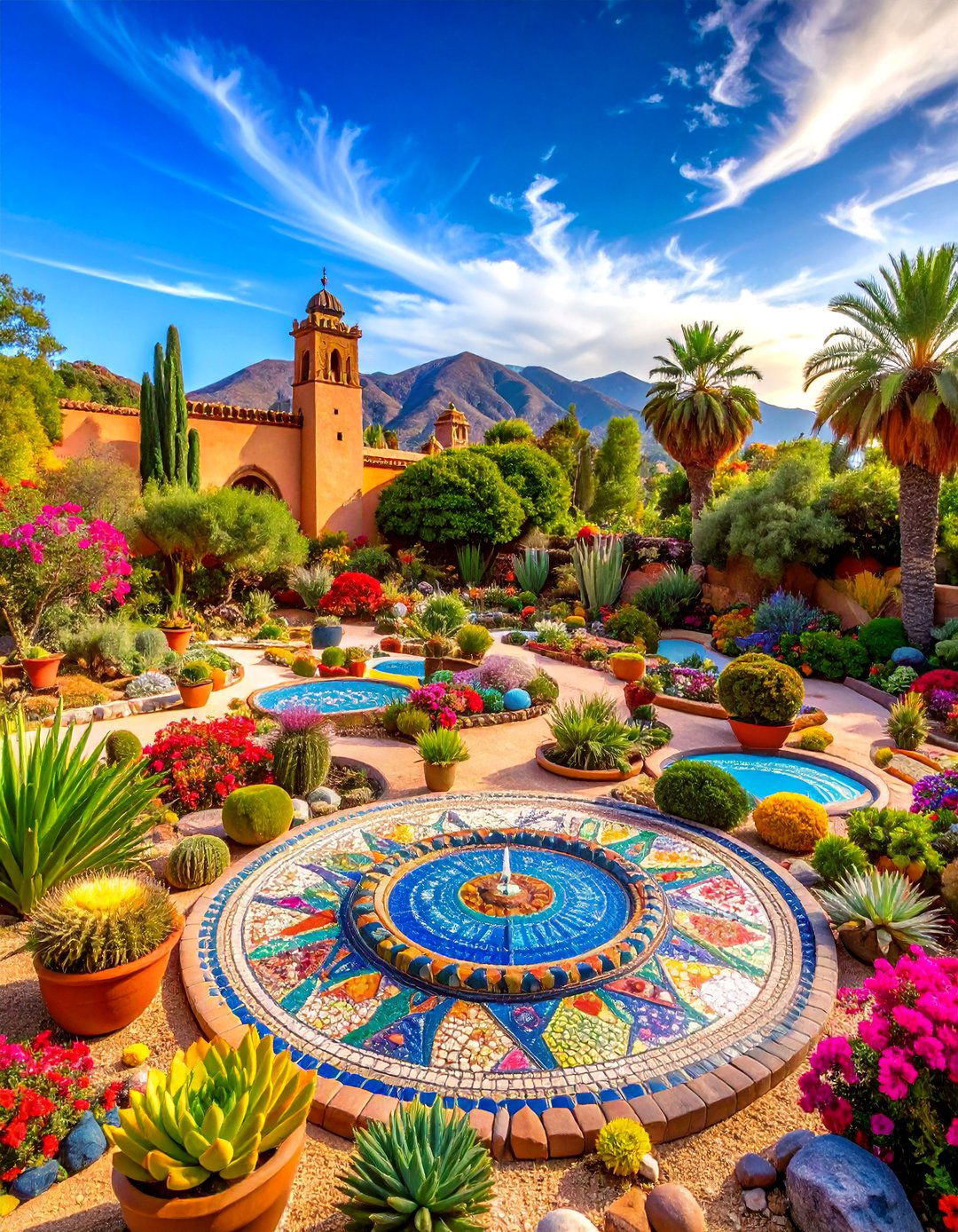 Desert Mosaic Rock Garden - 25 Desert Landscape Ideas