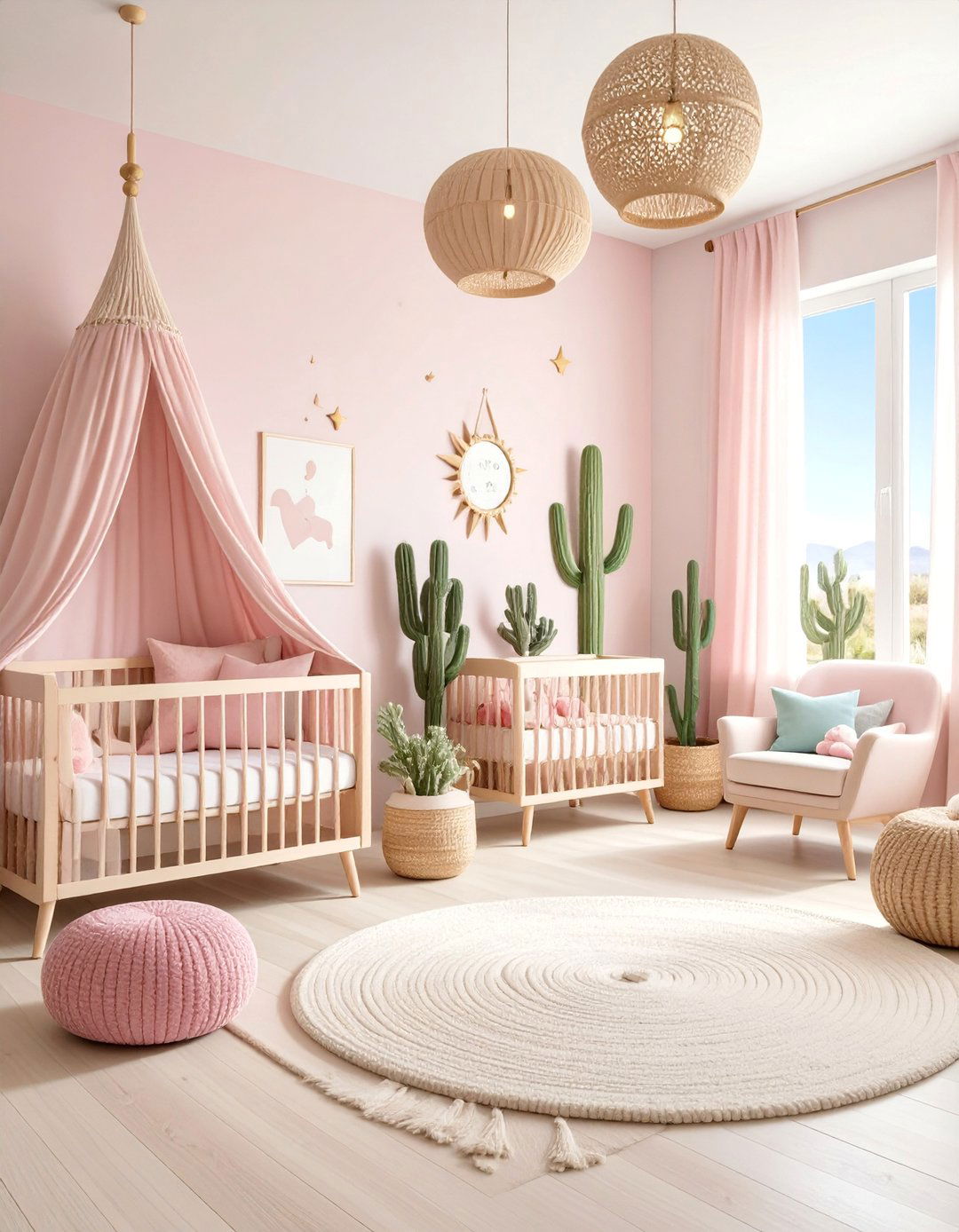 Desert Nursery with Soft Earth Tones - 25 Desert Themed Room Ideas