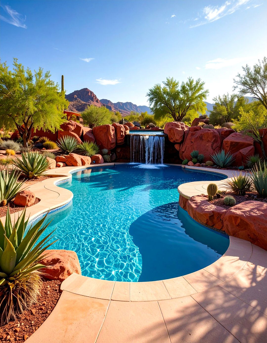 Desert Oasis Lagoon Pool - 25 Lagoon Pool Ideas