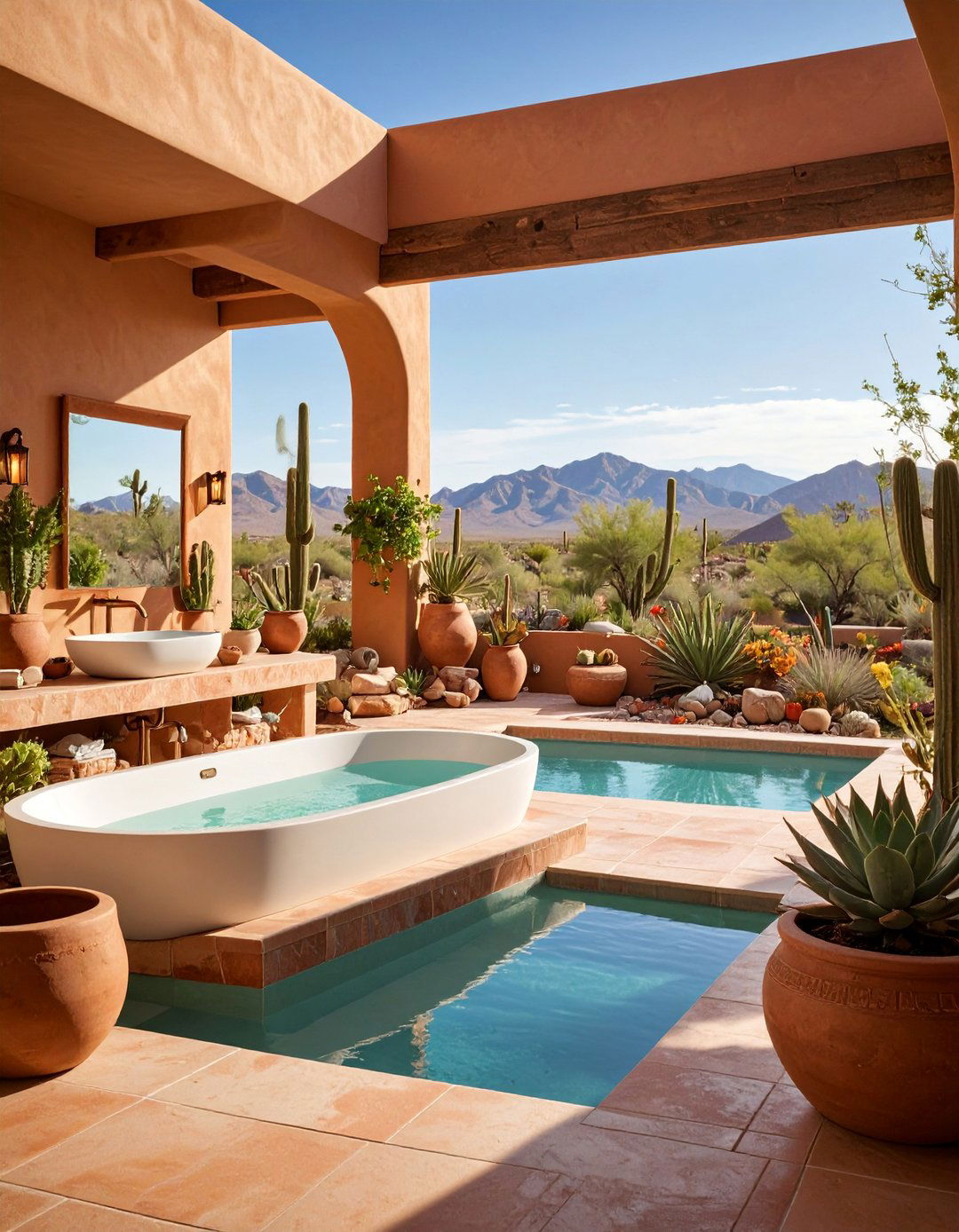 Desert Oasis Pool Bathroom - 25 Pool Bathroom Ideas