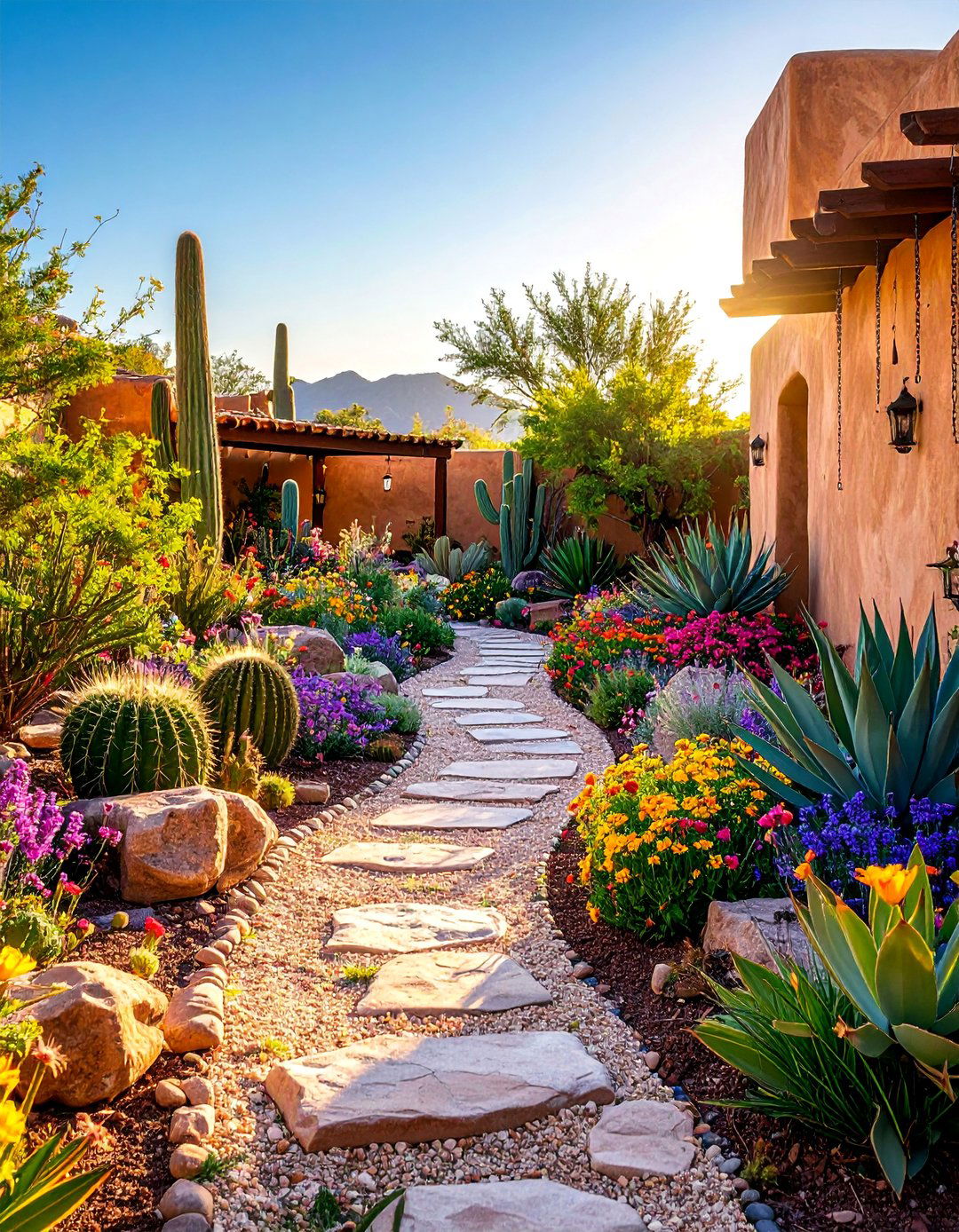 Desert Oasis Sanctuary - 25 Small Walled Garden Ideas