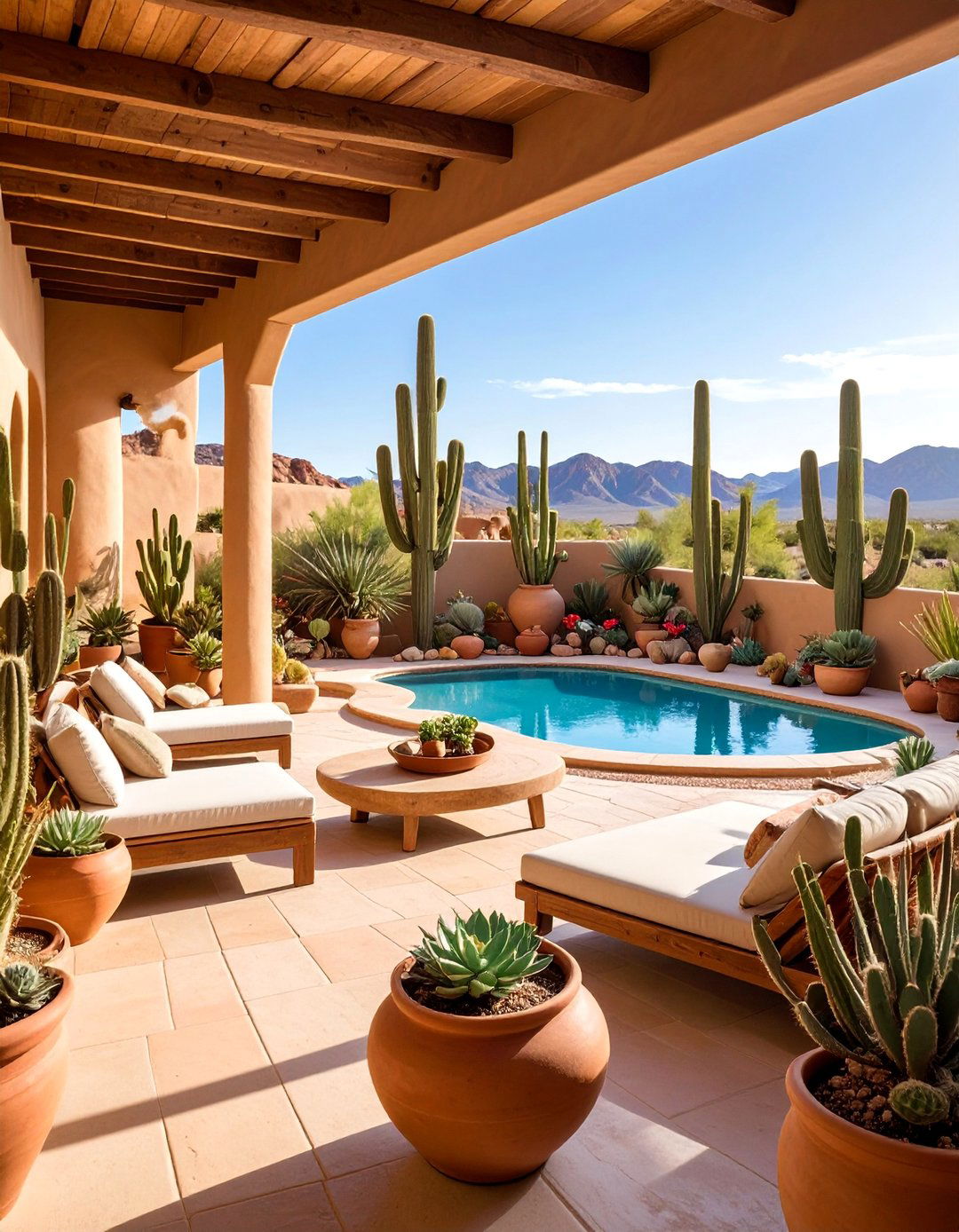 Desert Oasis Spa with Southwestern Elements - 25 Spa Decor Ideas