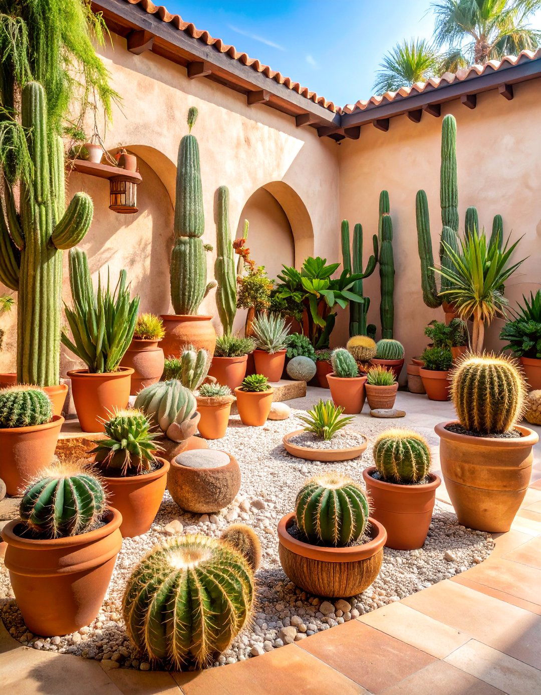Desert Plant Indoor Garden Display - 25 Southwestern Decor Ideas