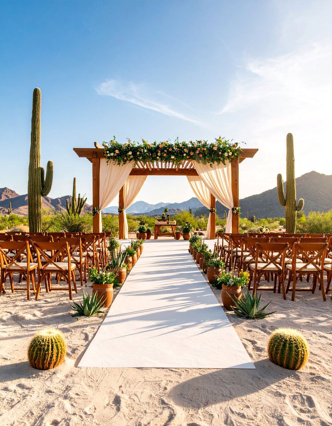 Desert Ranch Wedding with Cactus Garden Ceremony - 25 Western Wedding Ideas