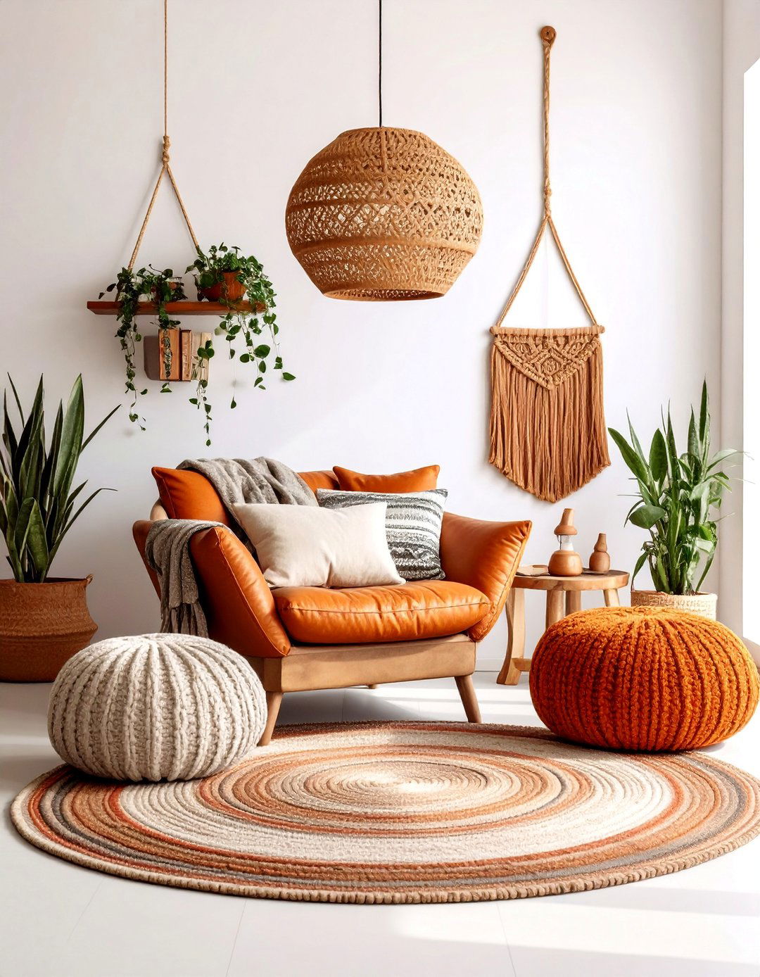 Desert Reading Nook with Layered Textiles - 25 Desert Themed Room Ideas