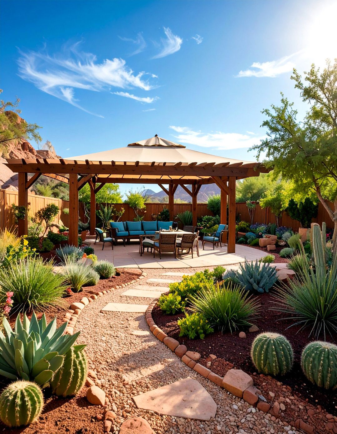 Desert Shade Garden Microclimate - 25 Desert Landscape Ideas