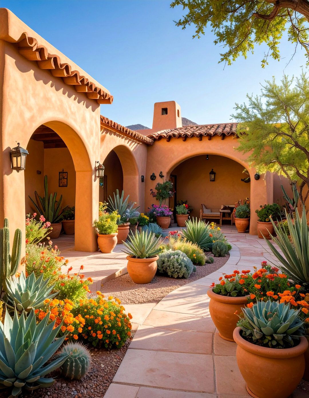 Desert Southwest Adobe Catio - 25 Outdoor Catio Ideas