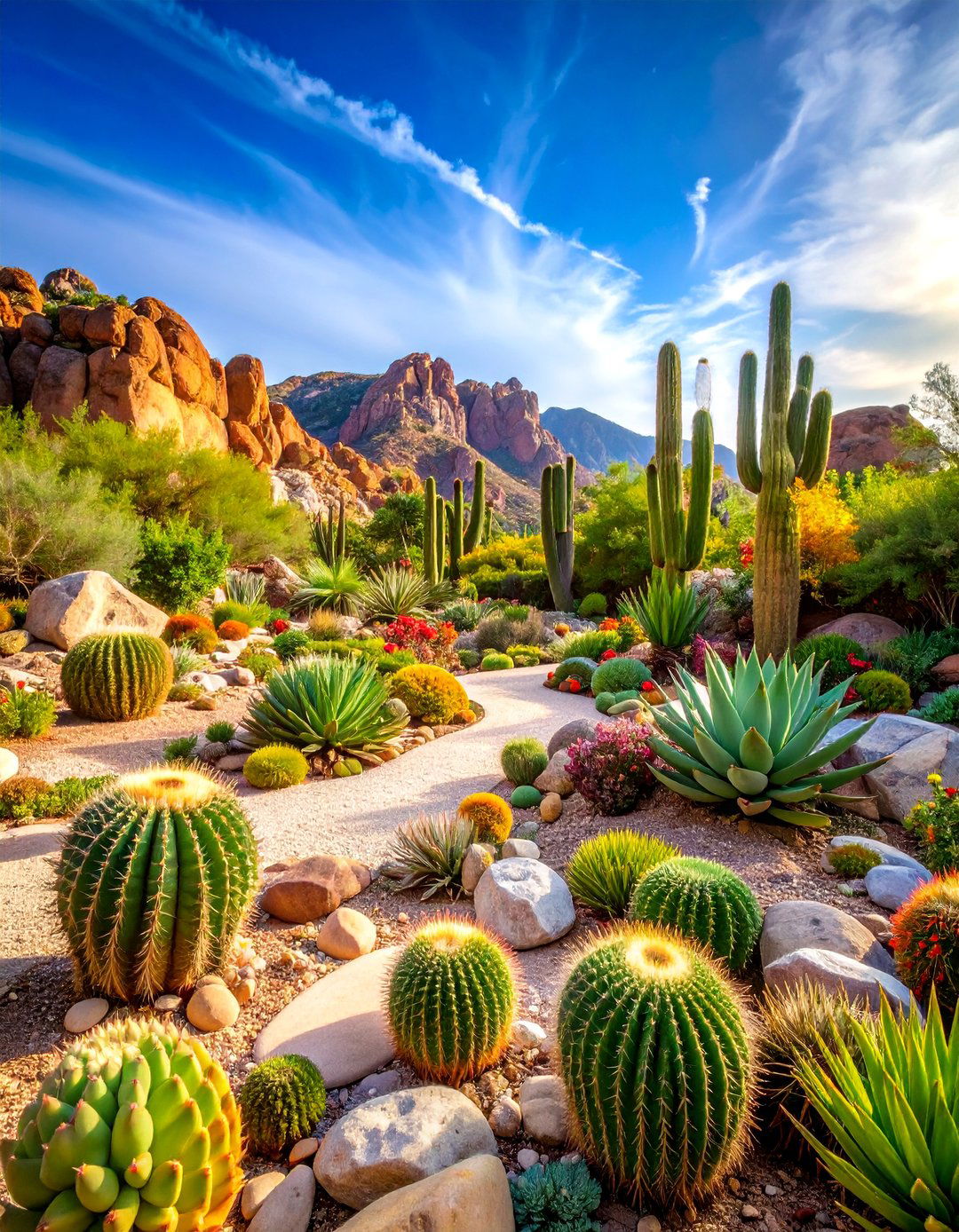 Desert Succulent Rock Garden - 25 Low Maintenance Backyard Landscaping Ideas