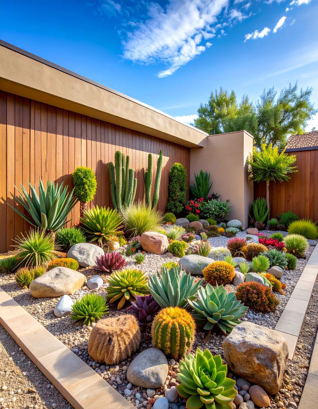 Desert Succulent Wall Garden - 25 Arizona Backyard Ideas