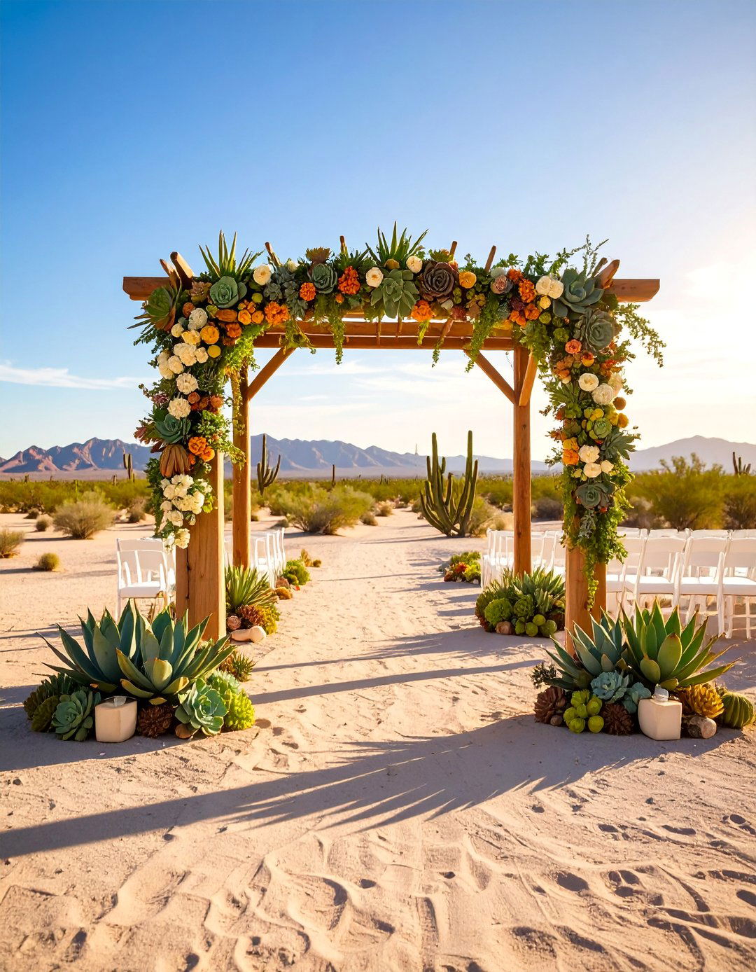 Desert Succulent Wedding Arch - 25 Wedding Arch Ideas