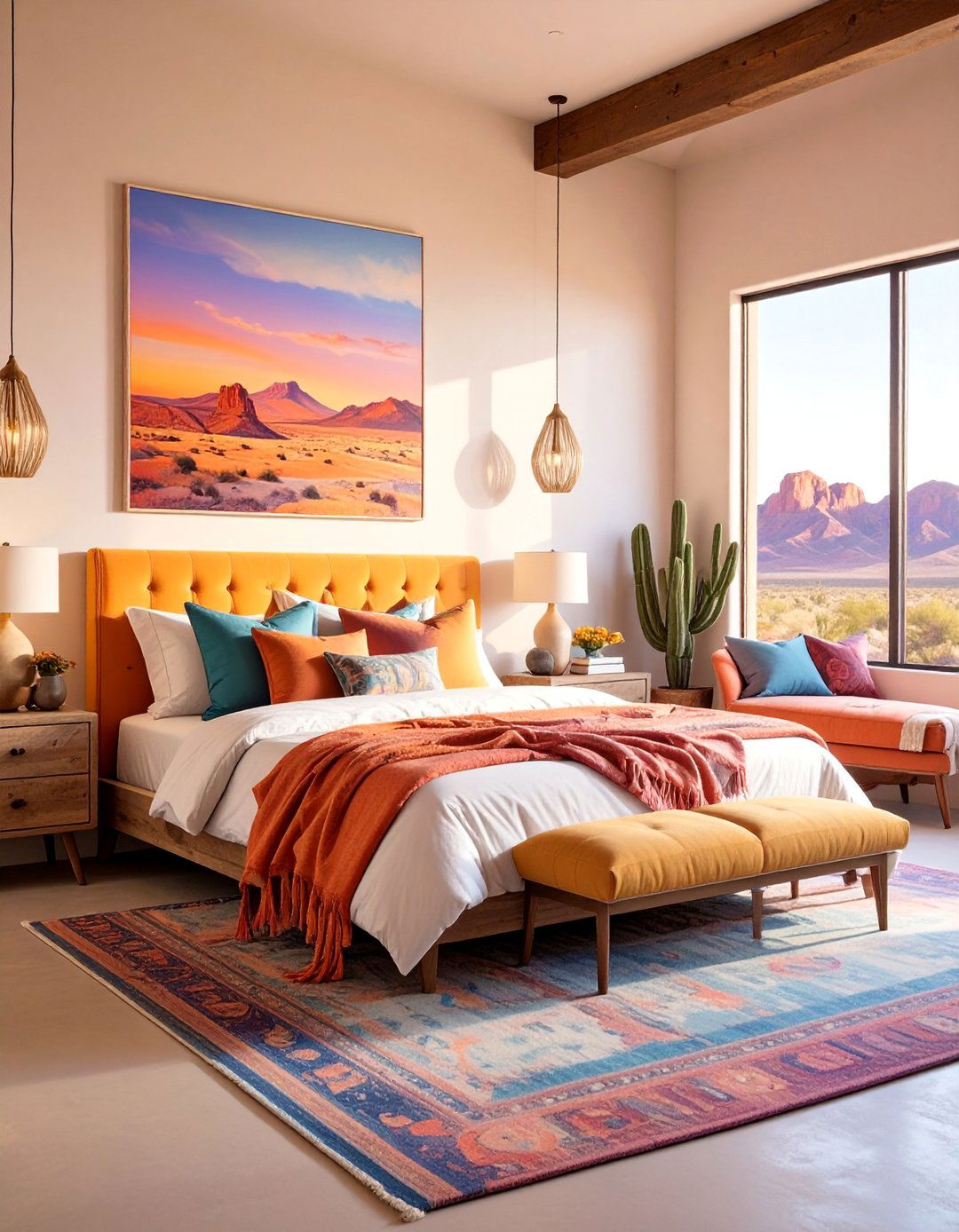 Desert Sunset Color Bedroom - 25 Western Bedroom Ideas