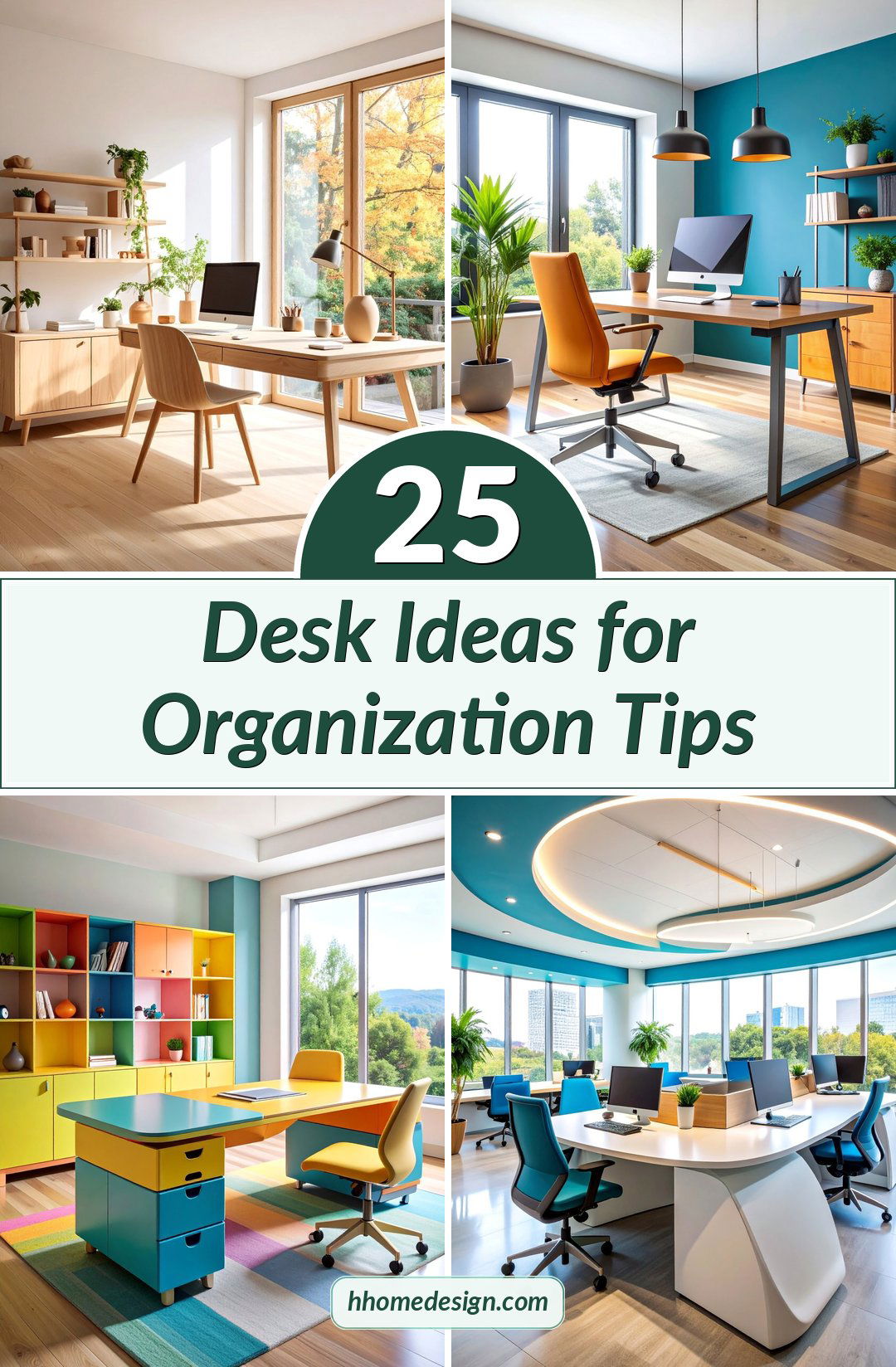 25 Desk Ideas for Organization Tips