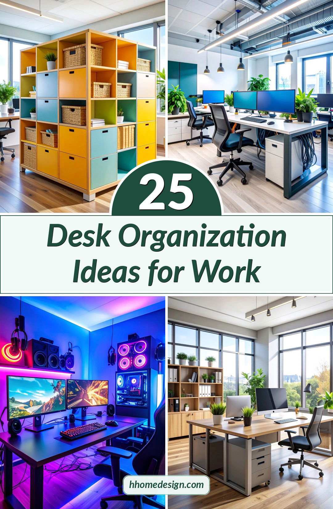 25 Desk Organization Ideas for Work