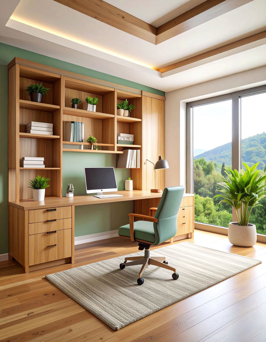 Desktop Hutch Desk Organization Center - 25 Desk Organization Ideas