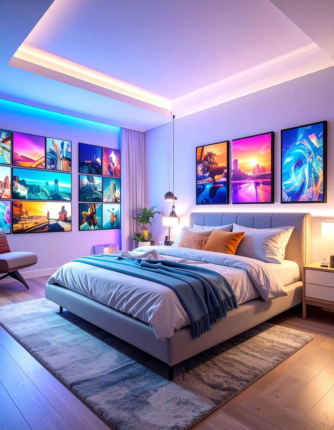 Digital Art Display and Projection System - 25 Hypebeast Room Decor Ideas