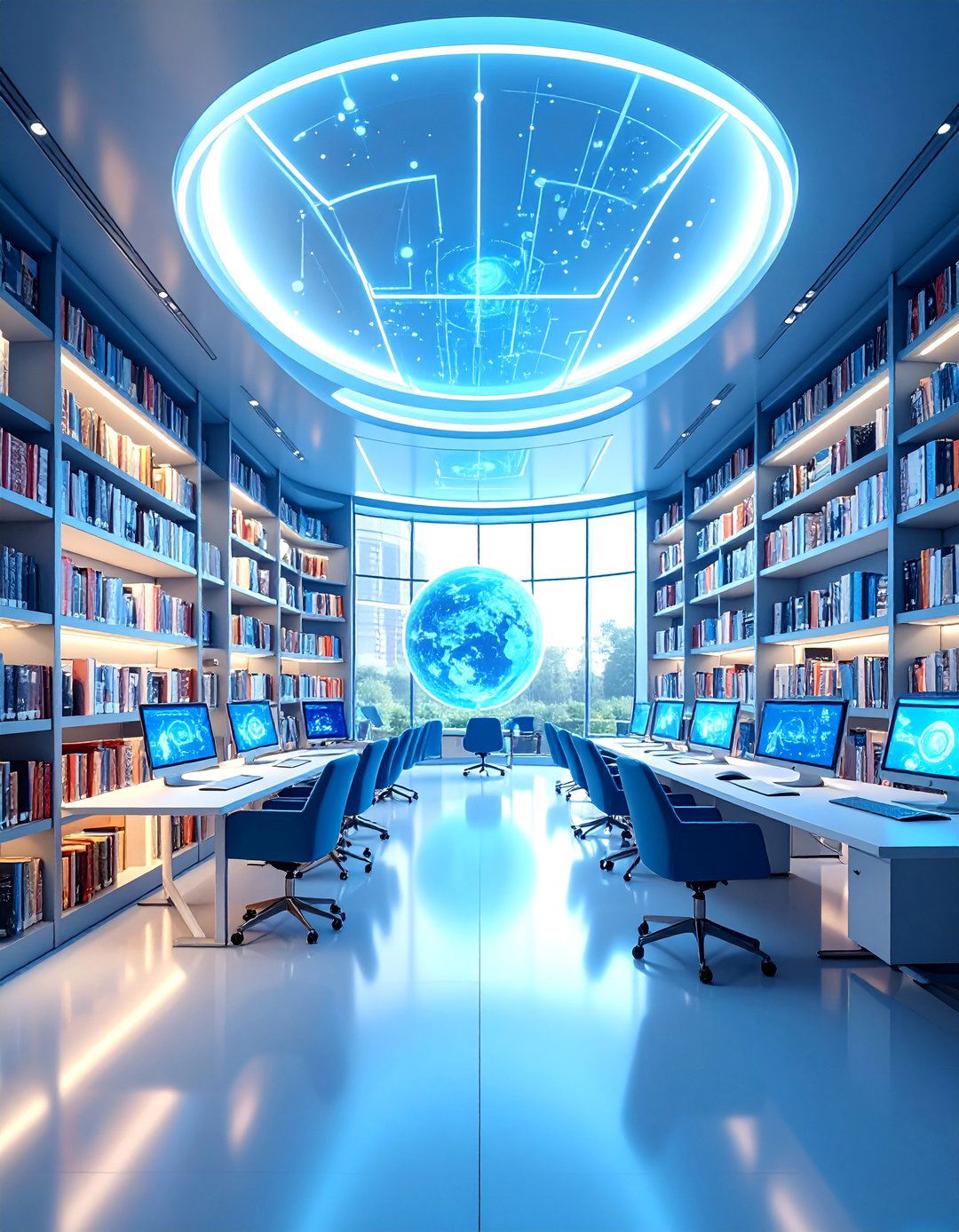Digital Future Technology Learning Hub - 25 Library Murals
