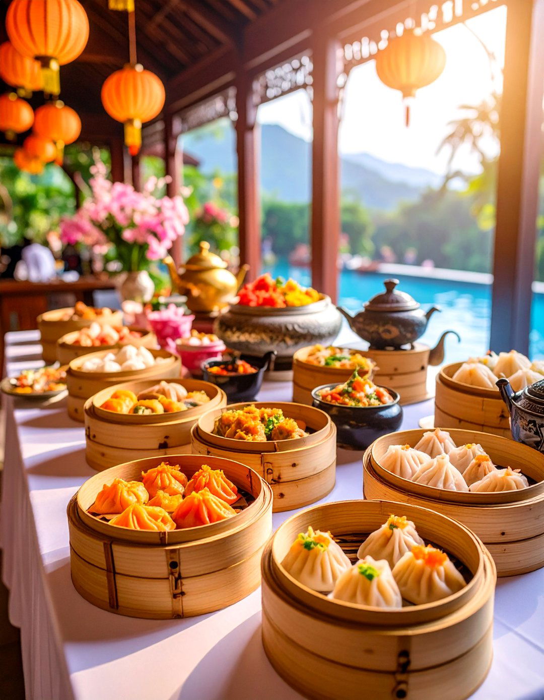 Dim Sum and Dumpling Station - 25 Wedding Food Ideas